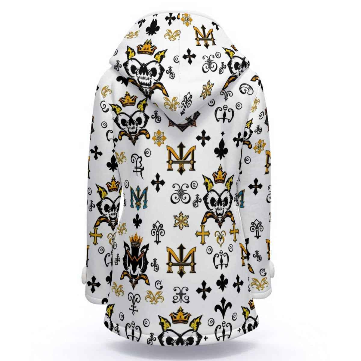 MUNSIEUR All-Over Print Women's Winter Jacket With Fleece