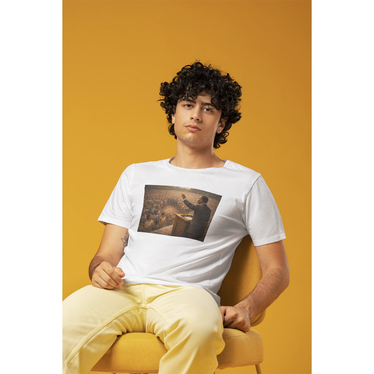 MUNSIEUR Men's Tee "The Speech" MLK Collection