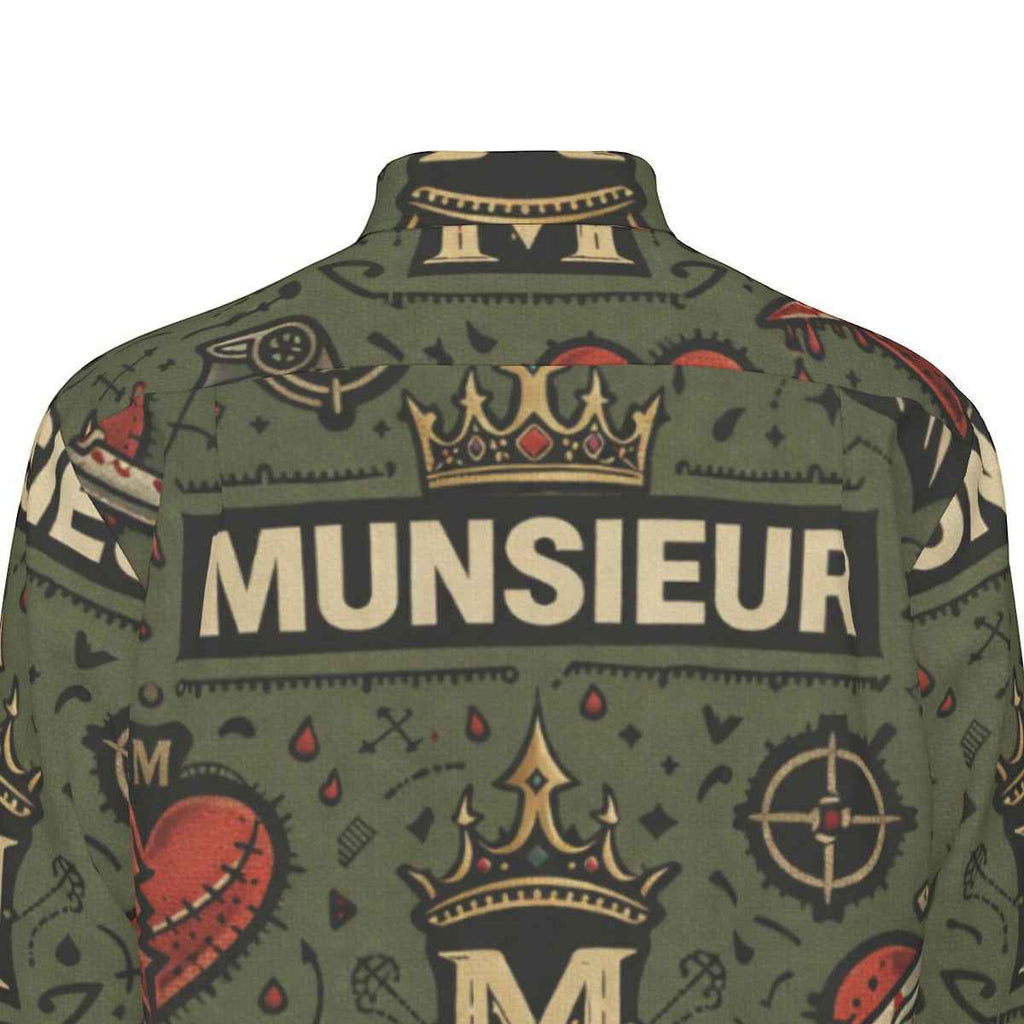 MUNSIEUR All-Over Print Men's Long Sleeve Tee