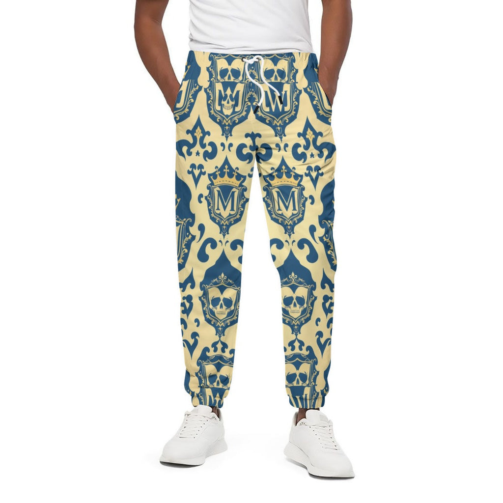 Men's All-Over Print Joggers - 100% Cotton for Casual Wear
