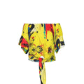 MUNSIEUR All-Over Print Women's One-shoulder Blouse
