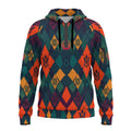 All-Over Print Men’s Fleece Half-Zip Hoodie With Arm Pockets