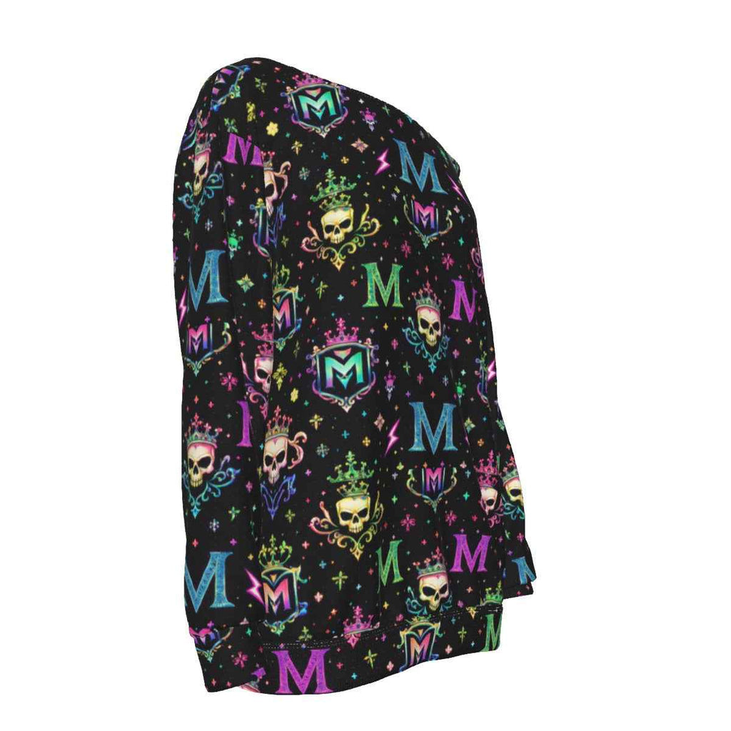 MUNSIEUR All-Over Print Women's Off-Shoulder Sweatshirt