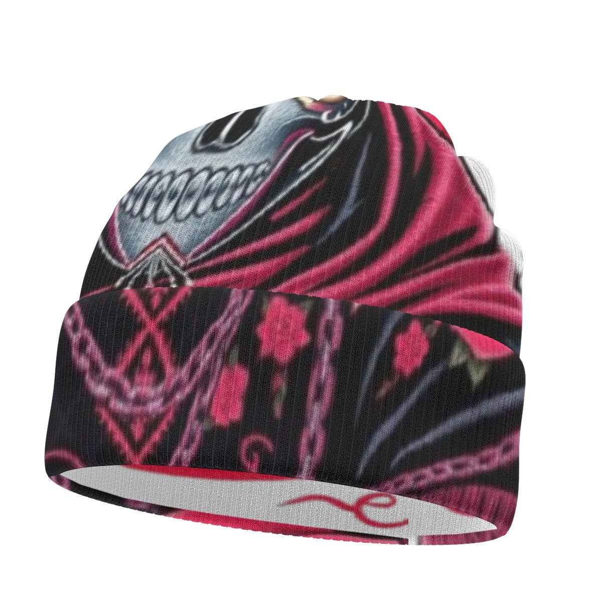 MUNSIEUR All-Over Print Knitted Hat