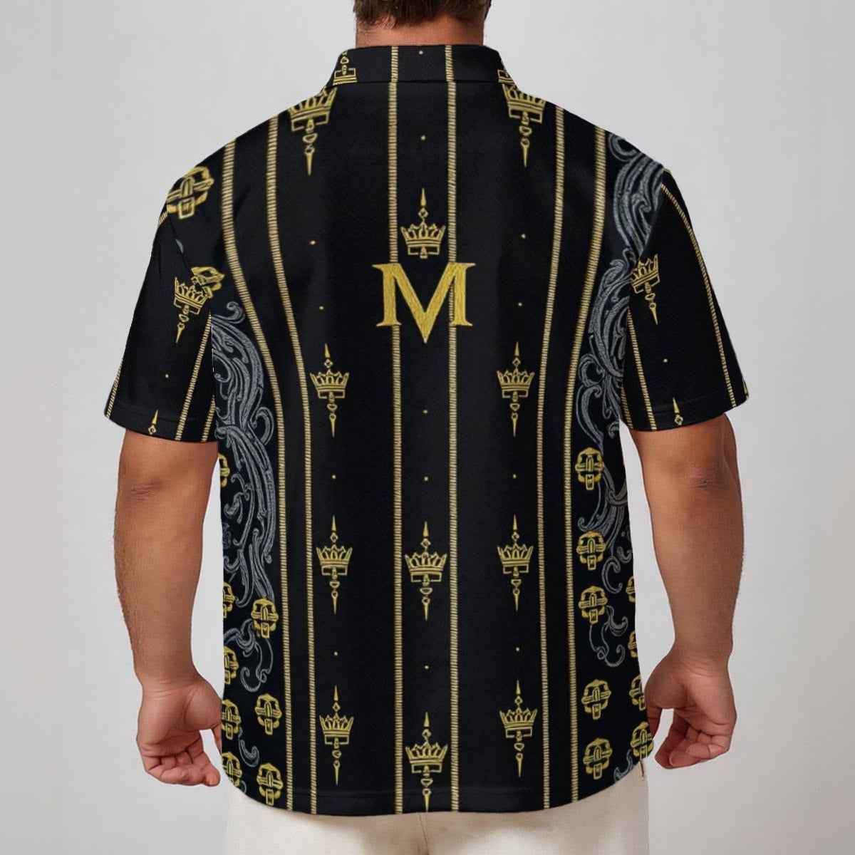 MUNSIEUR All-Over Print Men's Polo Tee