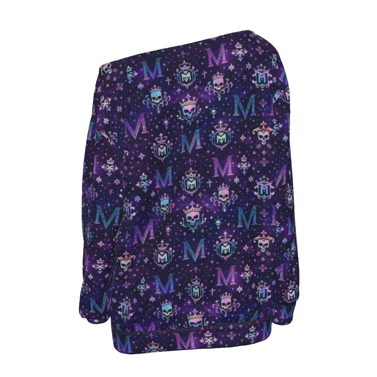 MUNSIEUR All-Over Print Women's Off-Shoulder Sweatshirt