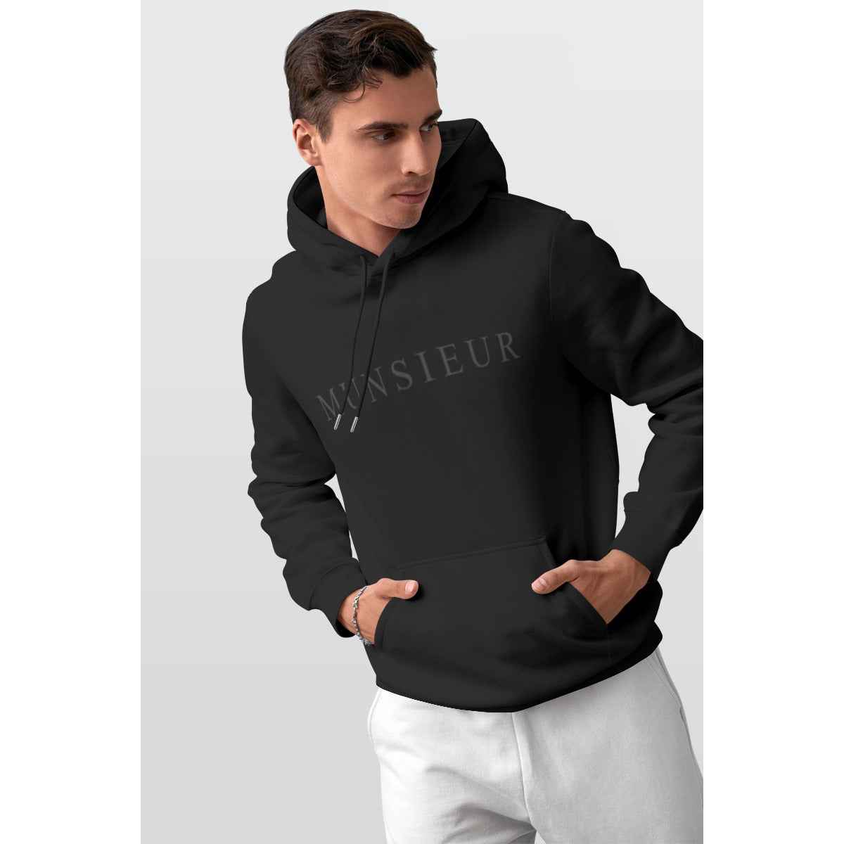 Men's Thicken Pullover Hoodie - Graphic Print | MUNSIEUR