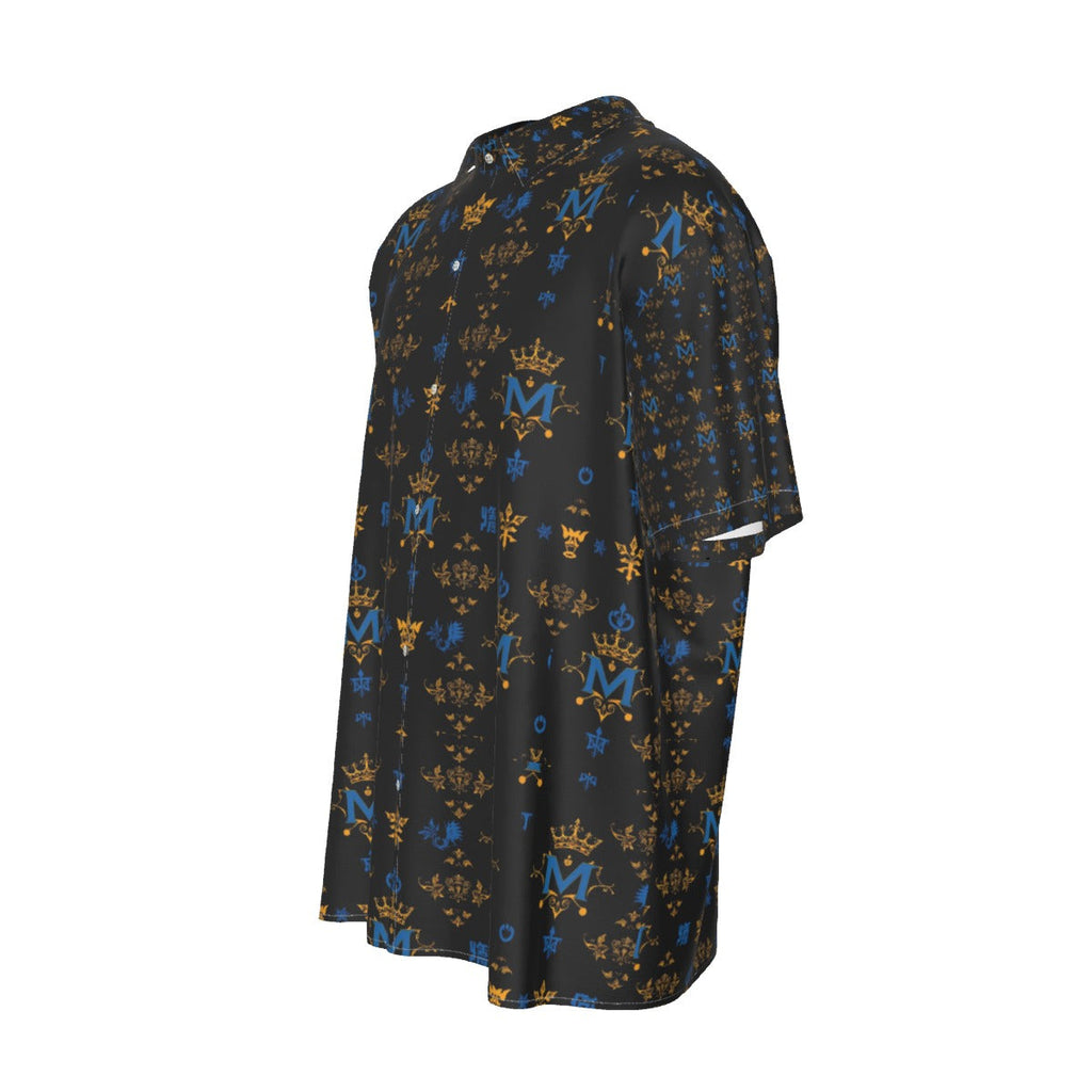Munsieur All-Over Print Men's Button up Tee