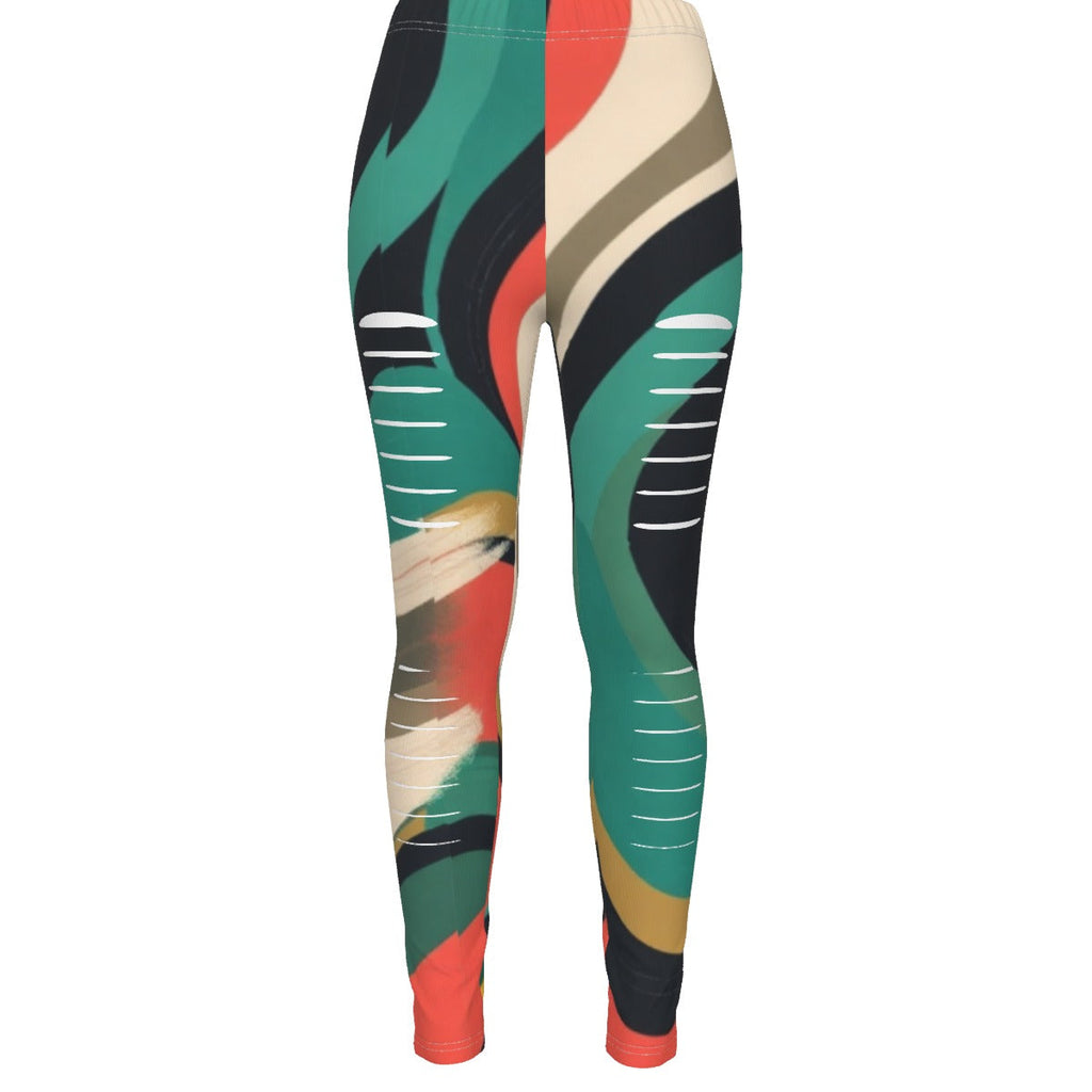 MUNSIEUR All-Over Print Women's Ripped Leggings