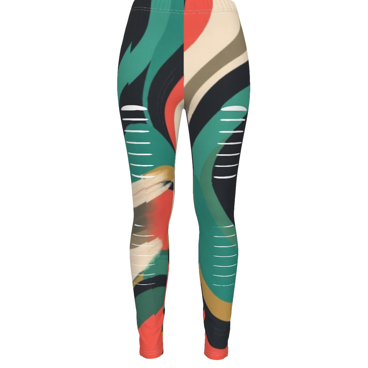 MUNSIEUR All-Over Print Women's Ripped Leggings