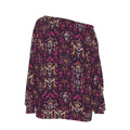 MUNSIEUR All-Over Print Women's Off-Shoulder Sweatshirt