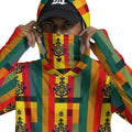 Hoodie with Face Cover and Thumb Holes Juneteenth Collection