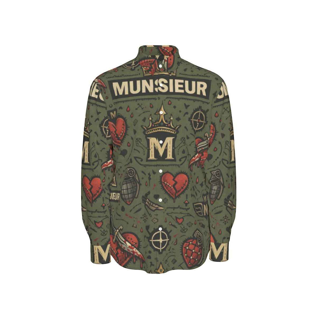 MUNSIEUR All-Over Print Men's Long Sleeve Tee