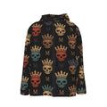 All-Over Print Men's Hooded Zipper Windbreakers Coat