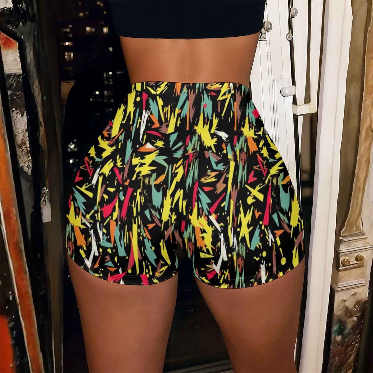 MUNSIEUR All-Over Print Women’s High-Stretch Bottoms