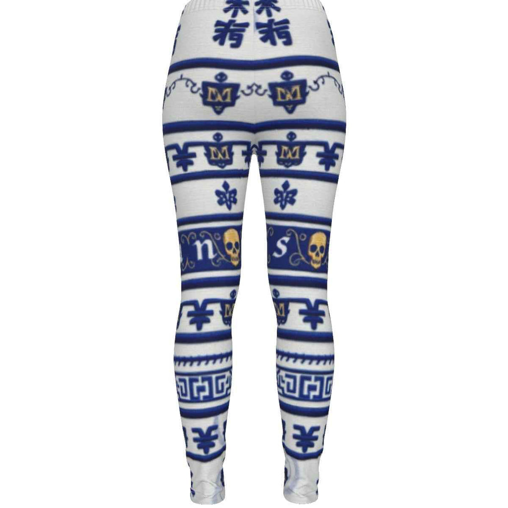MUNSIEUR All-Over Print Women's Ripped Leggings