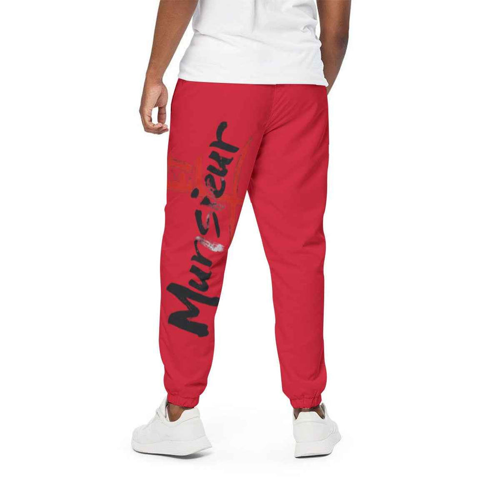 Men's Red Joggers - Signature for Casual & Athletic Wear