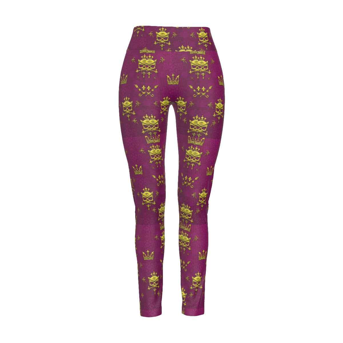 MUNSIEUR All-Over Print Women's High Waist Leggings | Side Stitch Closure