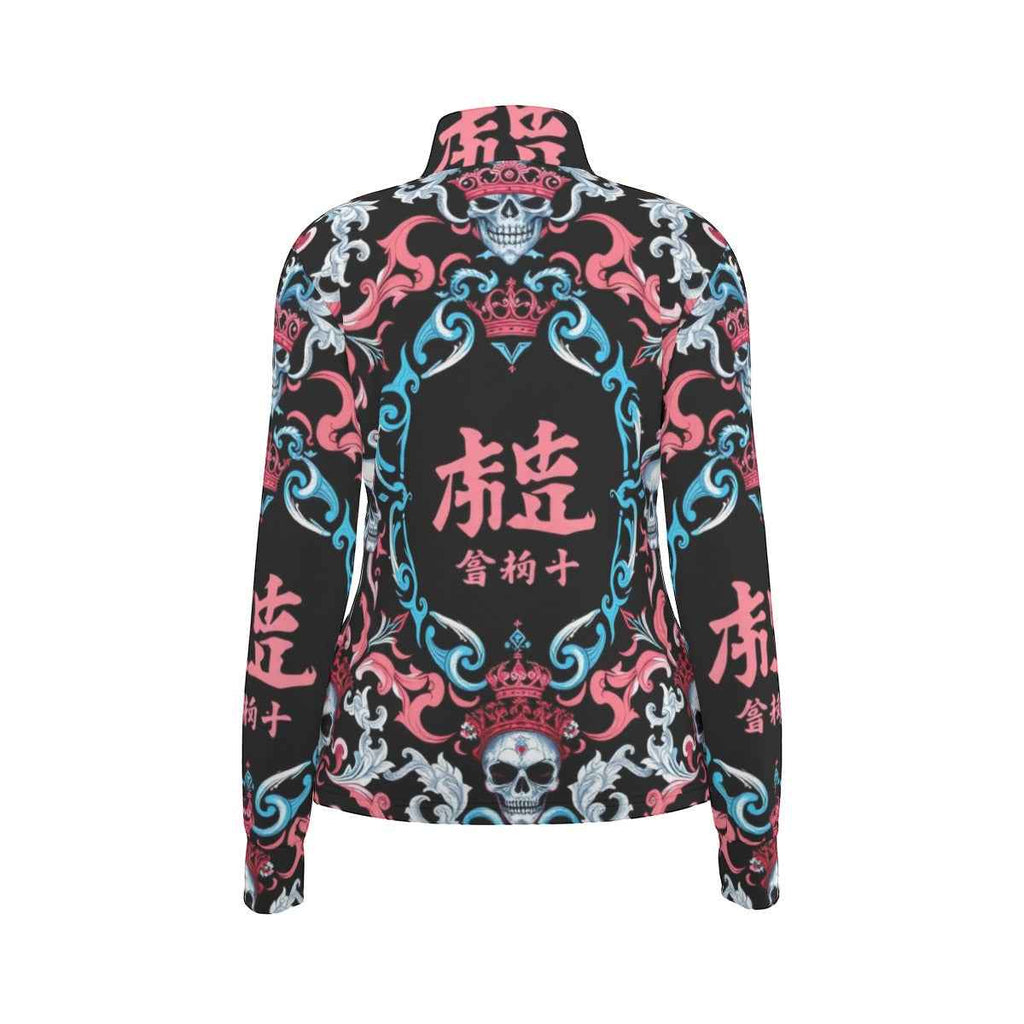 MUNSIEUR All-Over Print Women's Long Sleeve Thumbhole Jacket