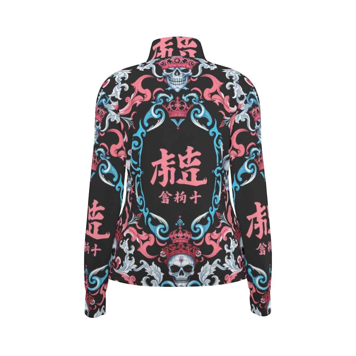 MUNSIEUR All-Over Print Women's Long Sleeve Thumbhole Jacket