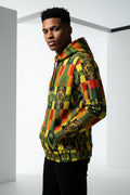 All-Over Print Men’s Fleece Half-Zip Hoodie With Arm Pockets