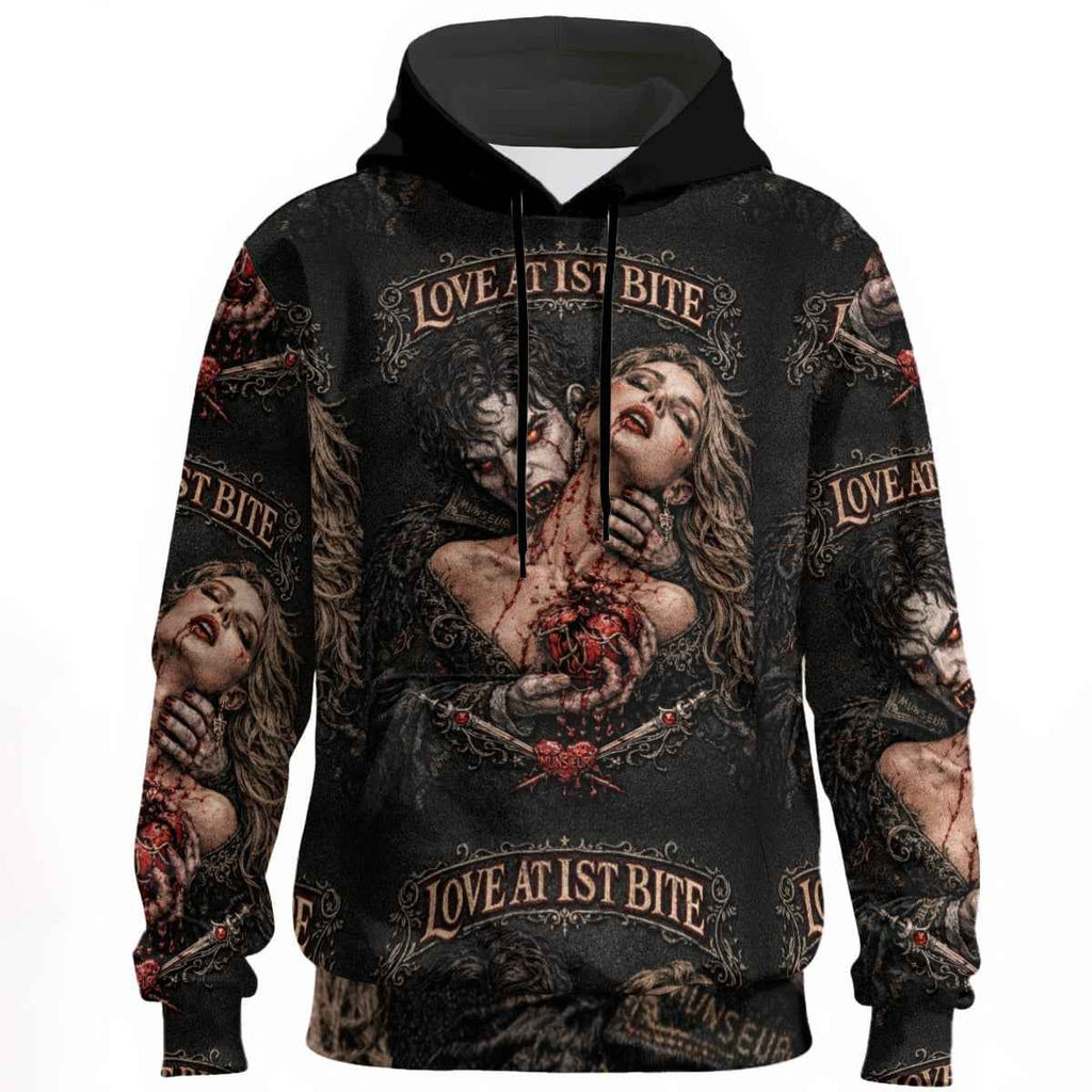 Men's Valentine's Day Hoodie - Bleeding Collection All-Over Print