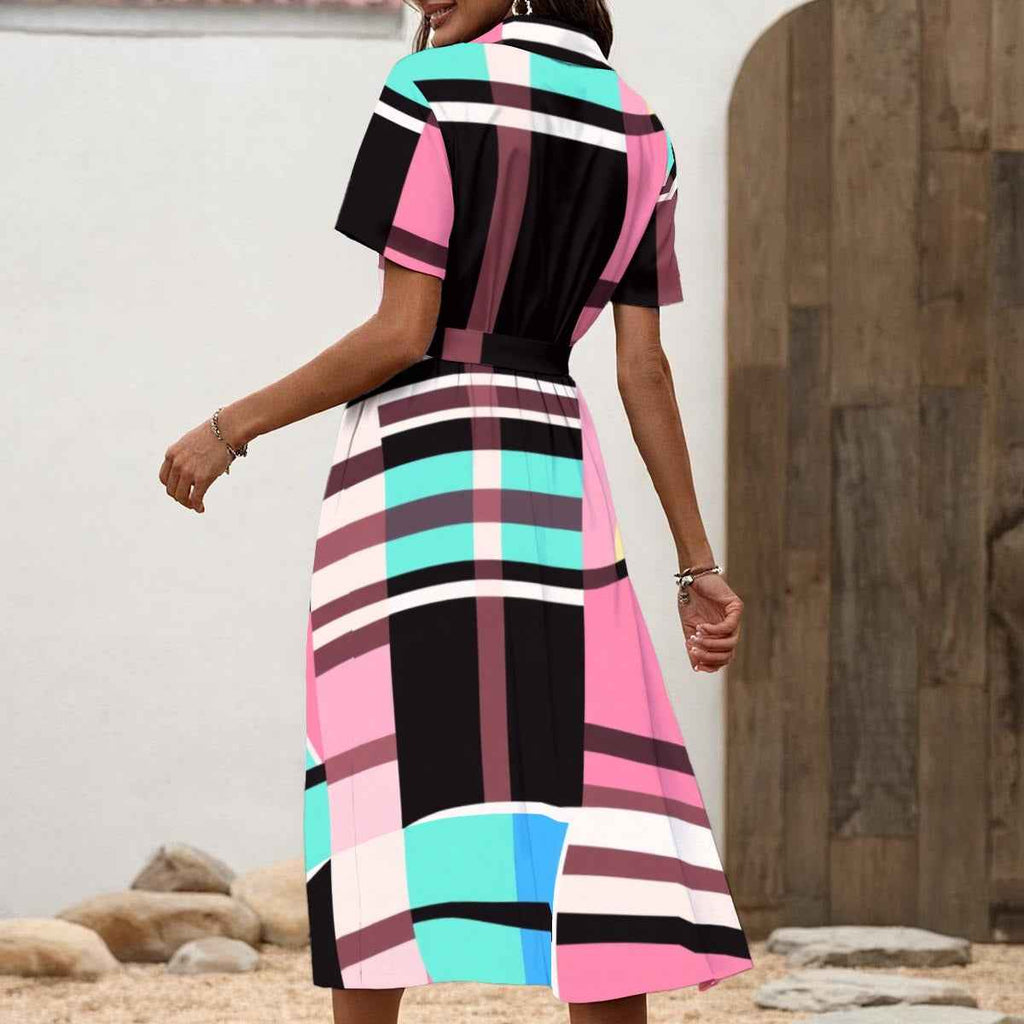 MUNSIEUR All-Over Print Women's Dress with Strap New Arrivals