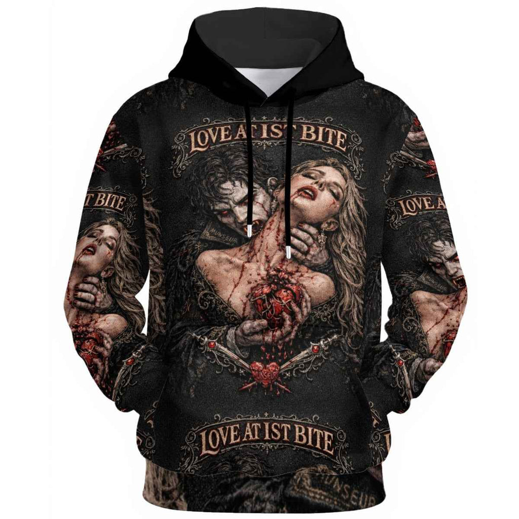 Men's Valentine's Day Hoodie - Bleeding Collection All-Over Print