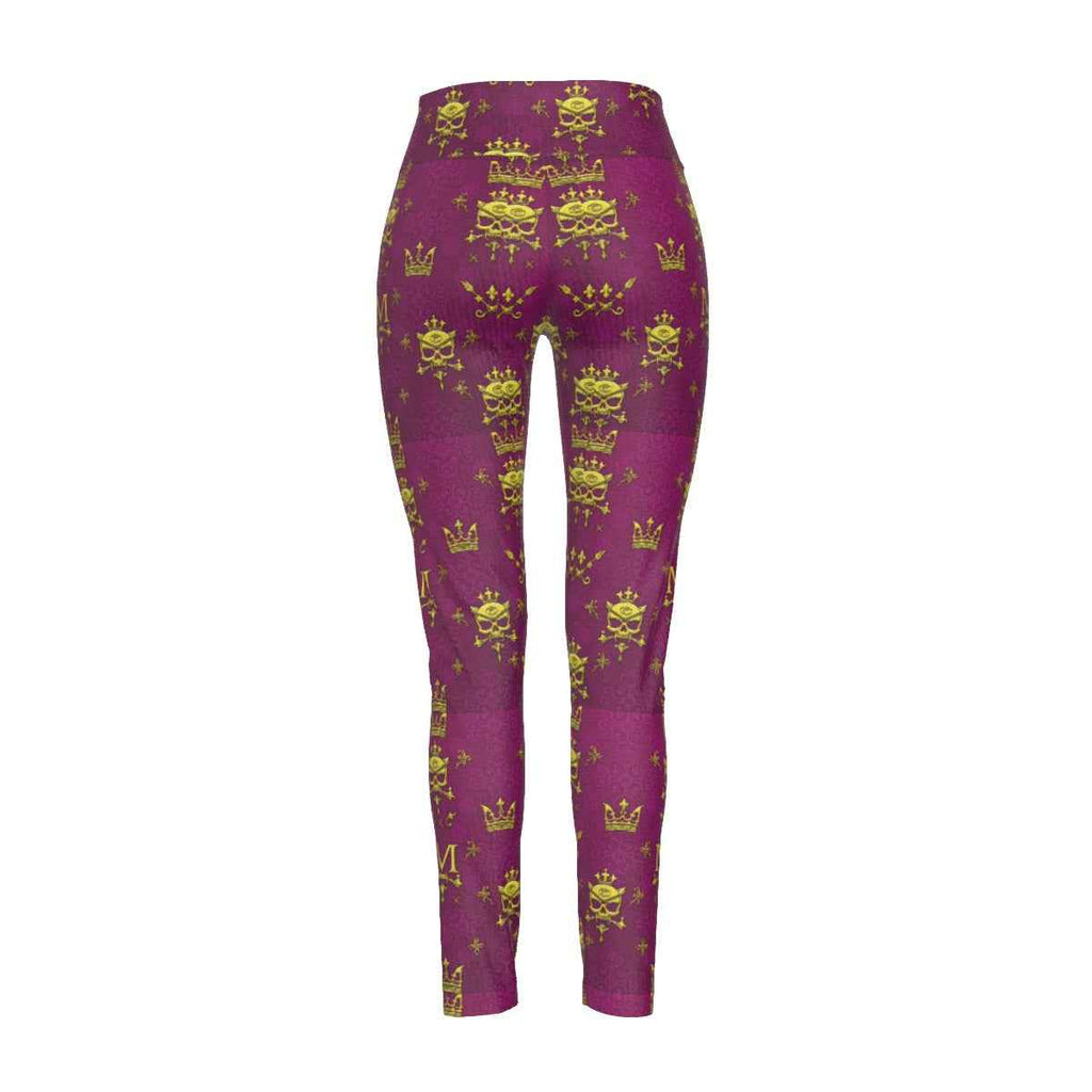 MUNSIEUR All-Over Print Women's High Waist Leggings | Side Stitch Closure