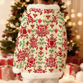 MUNSIEUR All-Over Print Women's Fleece Sweater Christmas Collection