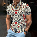 MUNSIEUR All-Over Print Men's Polo Tee