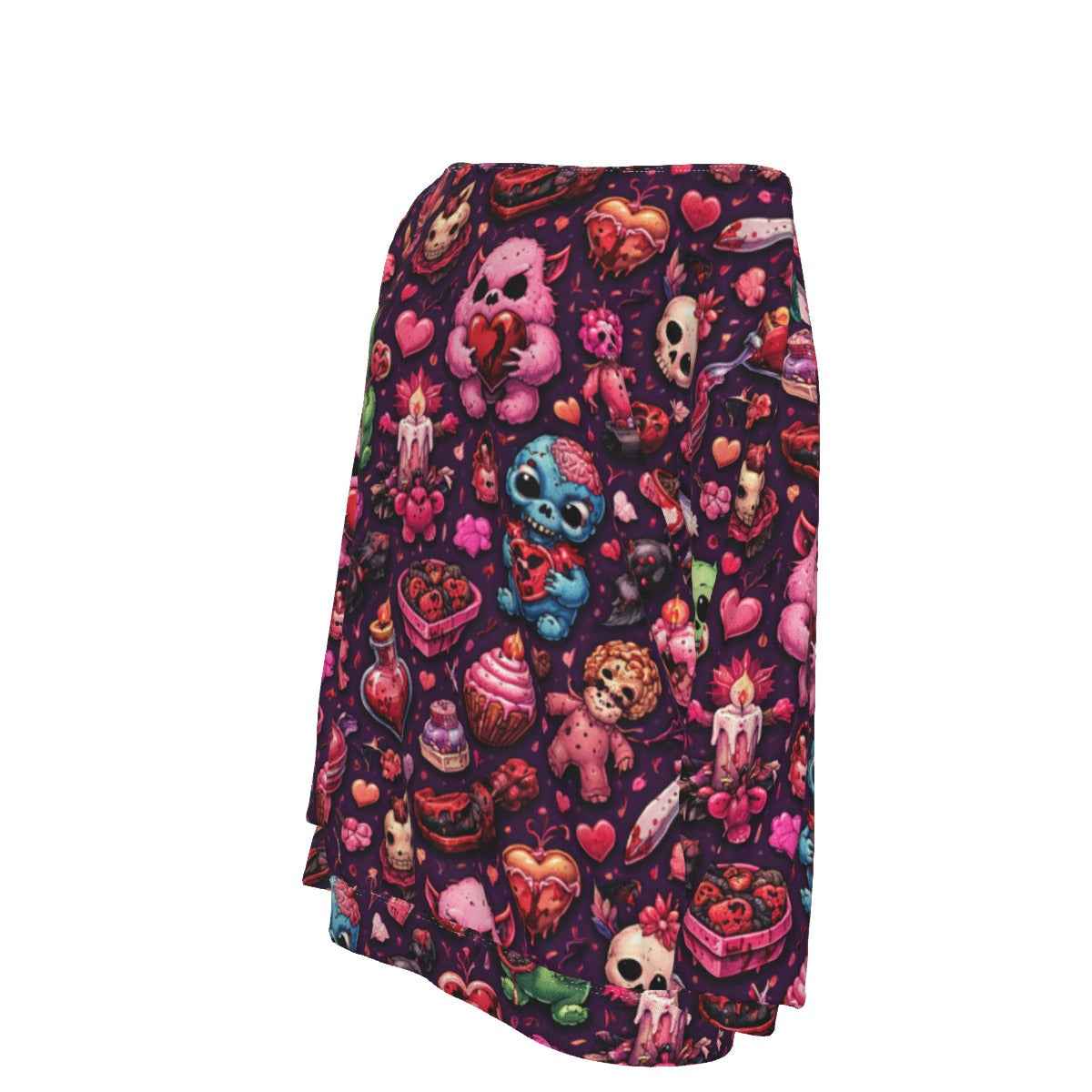 MUNSIEUR All-Over Print Women's Off-Shoulder Sweatshirt Valentine's Day Gift Bleeding Collection New Arrivals