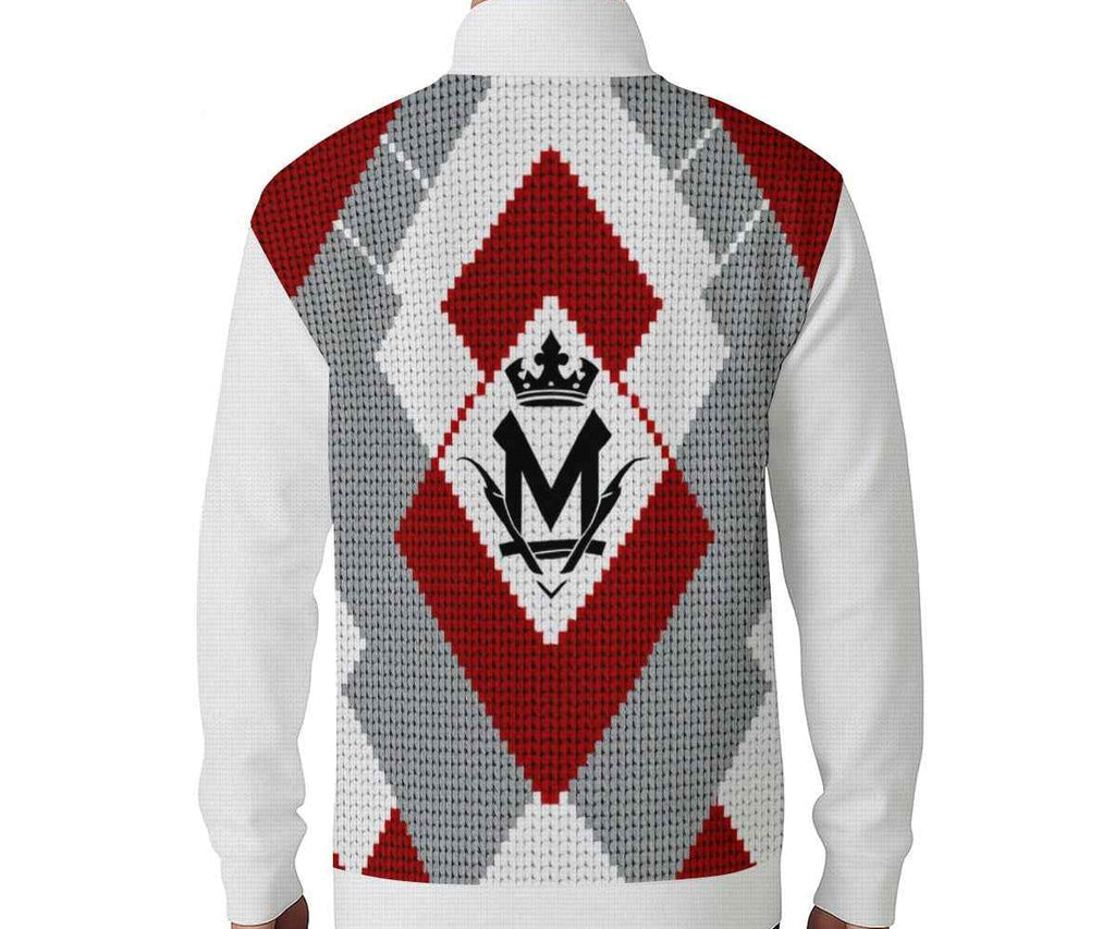 Men's Quarter Button Hoodie - All-Over Print Pullover