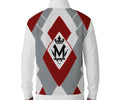 Men's Quarter Button Hoodie - All-Over Print Pullover