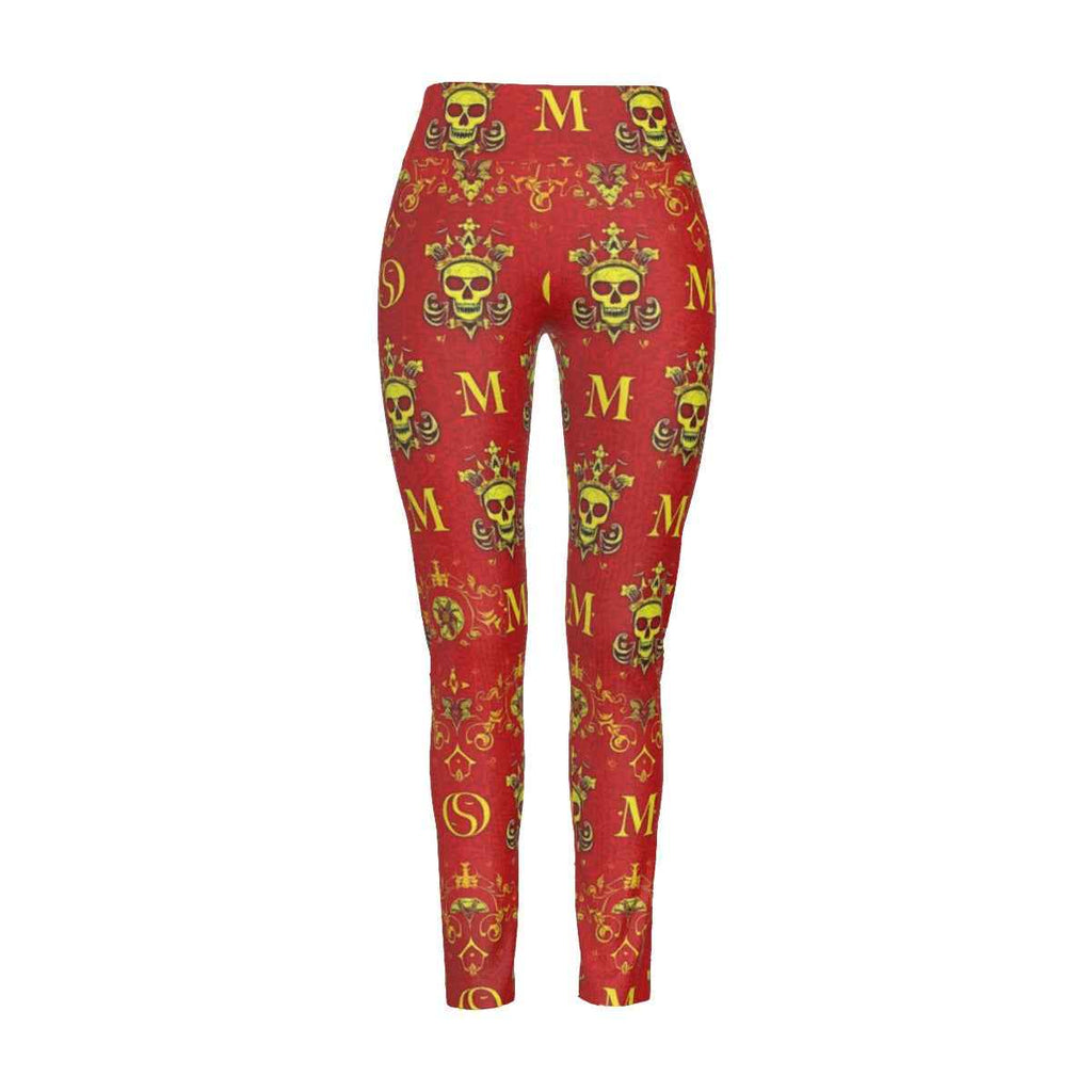 MUNSIEUR All-Over Print Women's High Waist Leggings | Side Stitch Closure