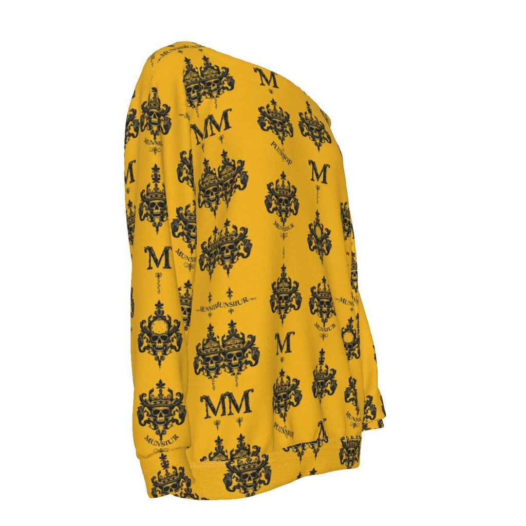 MUNSIEUR All-Over Print Women's Off-Shoulder Sweatshirt