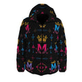 MUNSIEUR Men's All-Over Print Down Puffer Coat