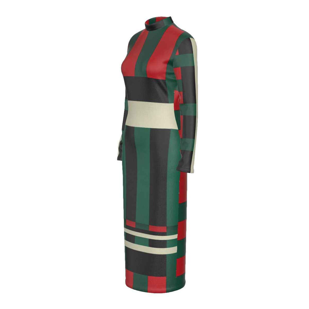 MUNSIEUR All-Over Print Women's Hip Dress