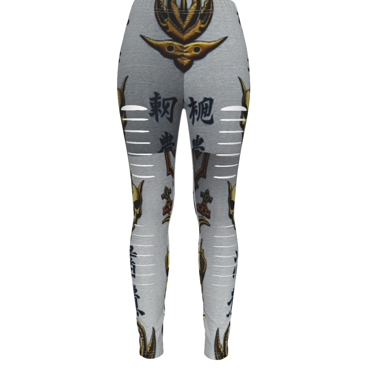MUNSIEUR All-Over Print Women's Ripped Leggings