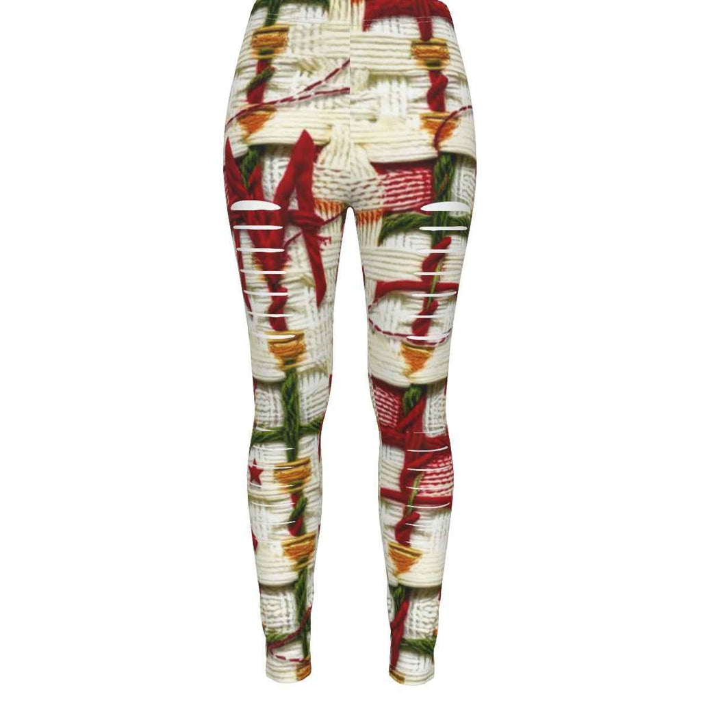 New Arrivals MUNSIEUR All-Over Print Women's Ripped Leggings
