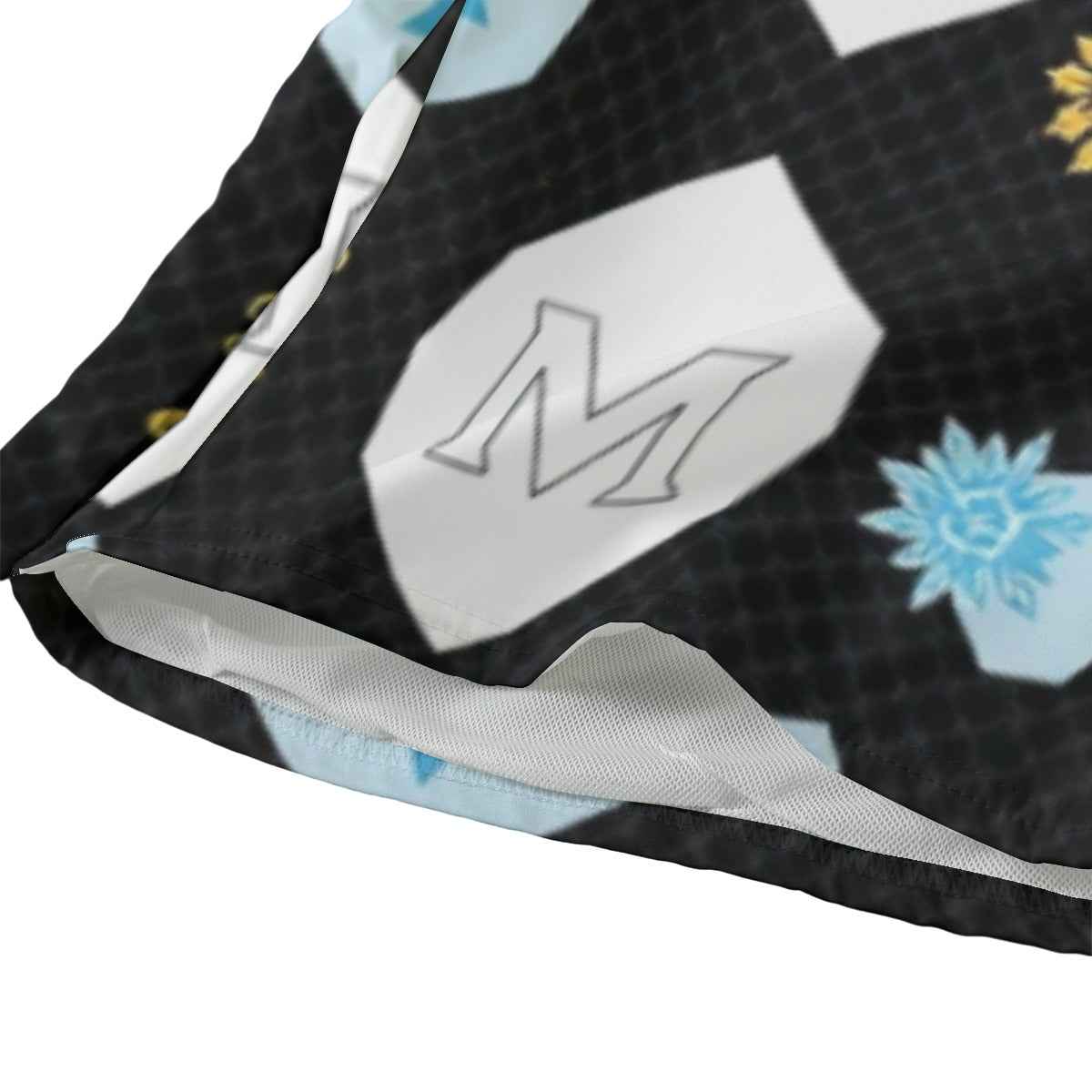 Munsieur Shorts for Men All-Over Print Beach Outdoor Garments With Lining