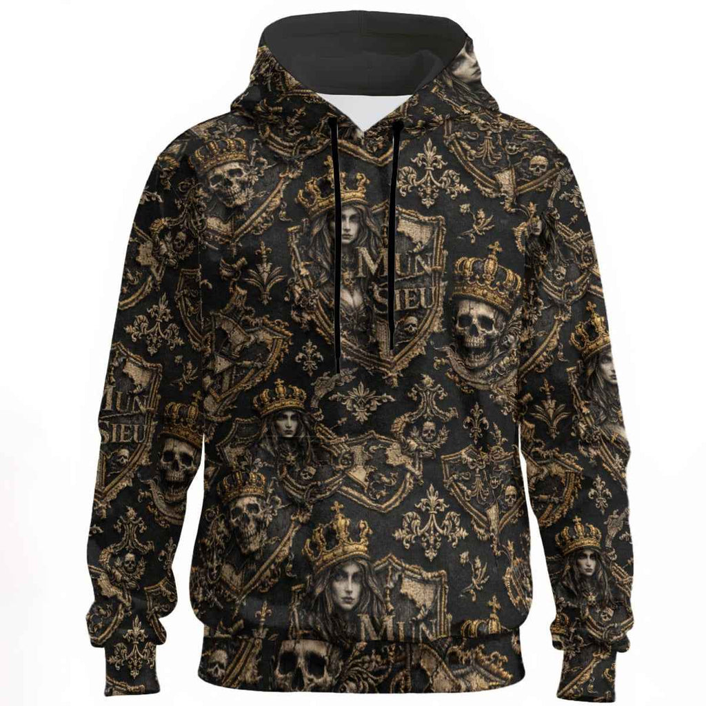 Men's All-Over Print Pullover Hoodie - 310GSM Cotton | MUNSIEUR