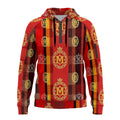 All-Over Print Men’s Fleece Half-Zip Hoodie With Arm Pockets