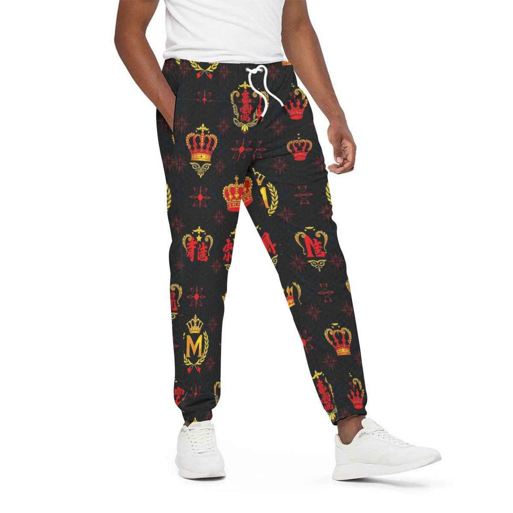 Men's Cotton Joggers - All-Over Print for Athleisure