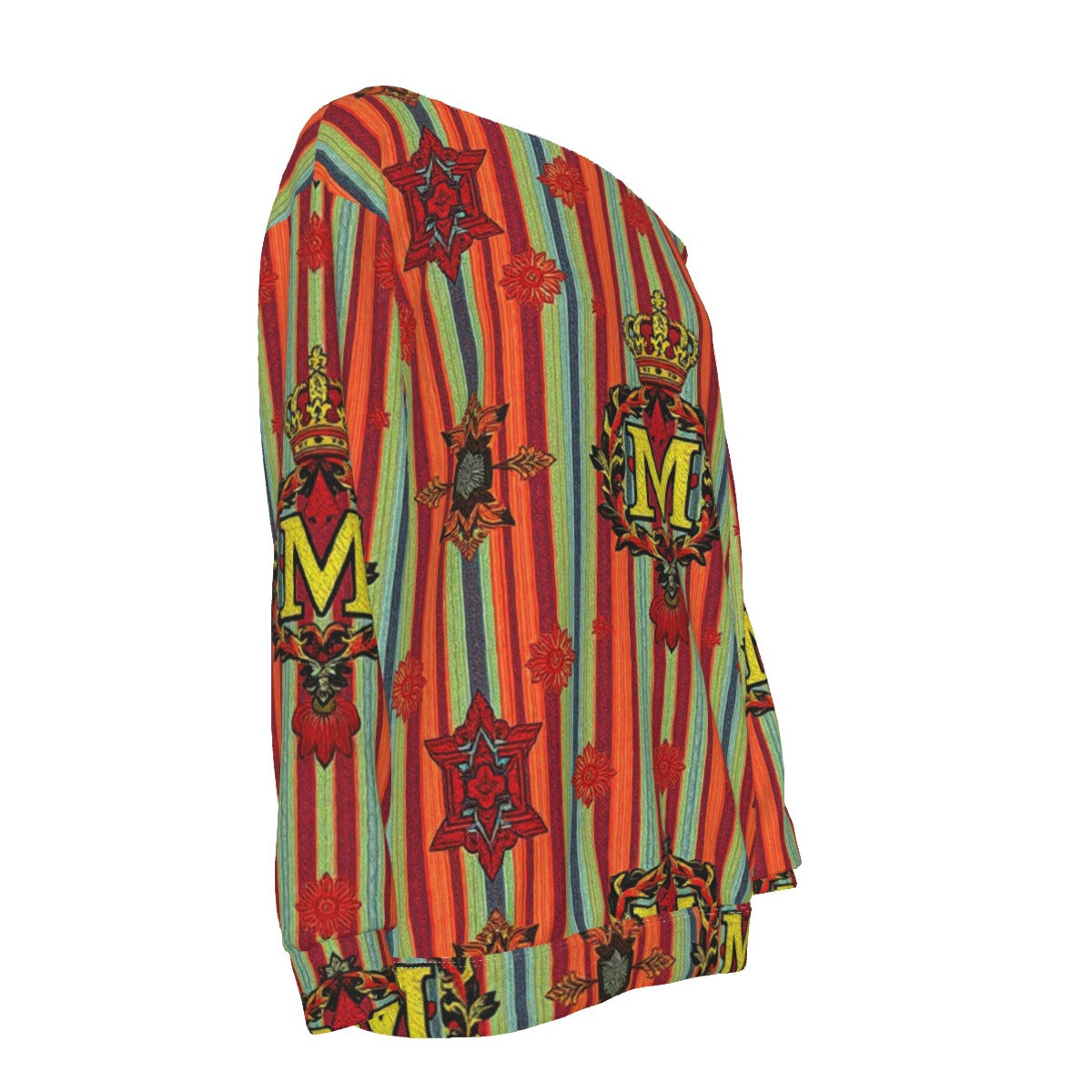 All-Over Print Women's Off-Shoulder Sweatshirt