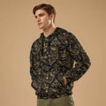 Men's All-Over Print Pullover Hoodie - 310GSM Cotton | MUNSIEUR