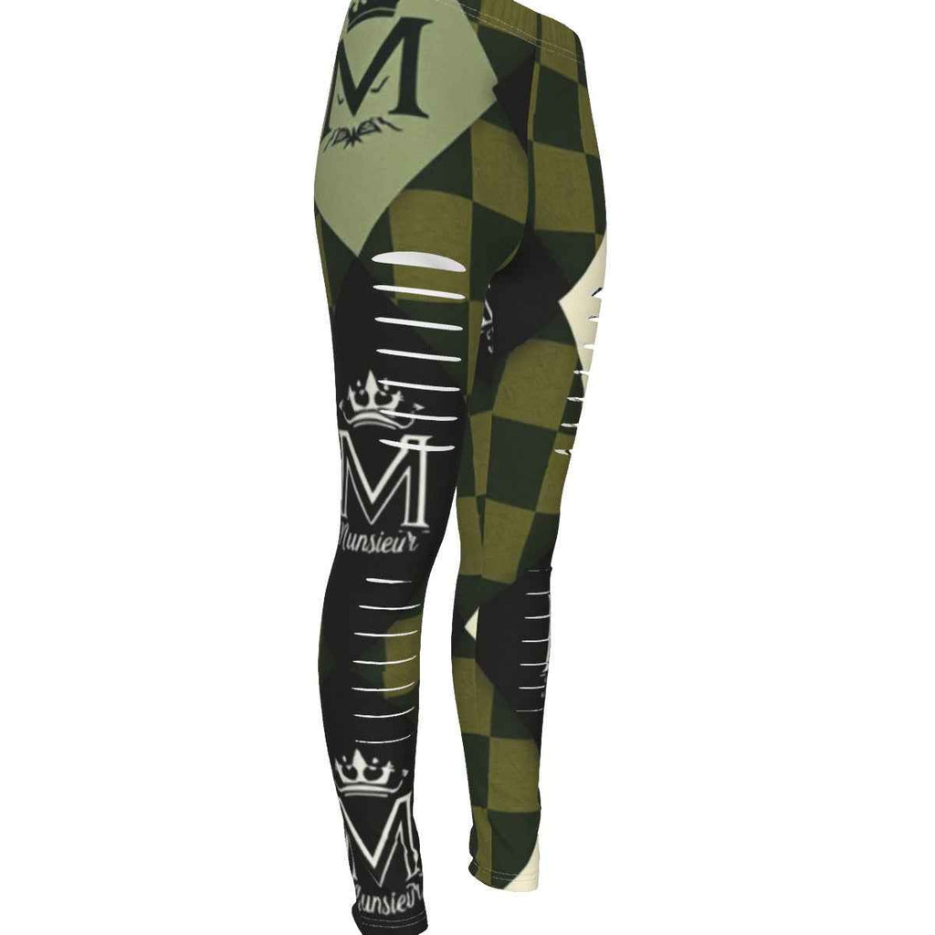 New Arrivals MUNSIEUR All-Over Print Women's Ripped Leggings