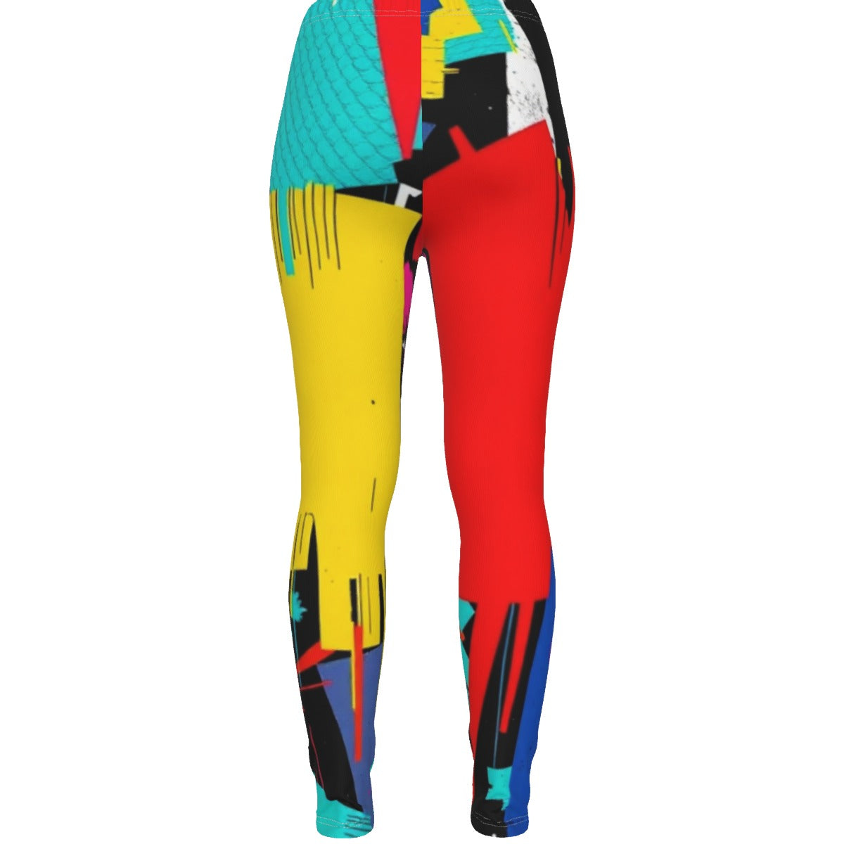 MUNSIEUR All-Over Print Women's Ripped Leggings New Arrivals