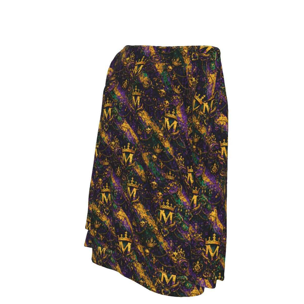 MUNSIEUR All-Over Print Women's Off-Shoulder Sweatshirt Mardi Gras Collection New Arrivals