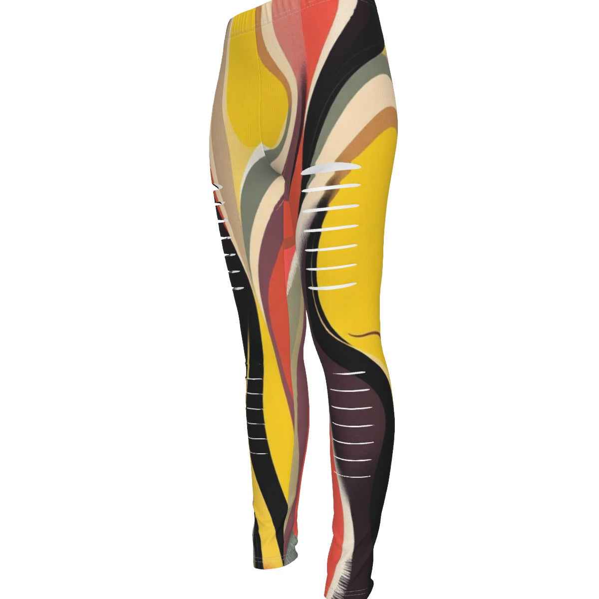 MUNSIEUR All-Over Print Women's Ripped Leggings